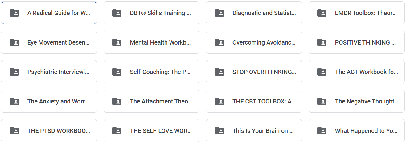 Bundle ng Mental Health E-books [30 EBOOKS]