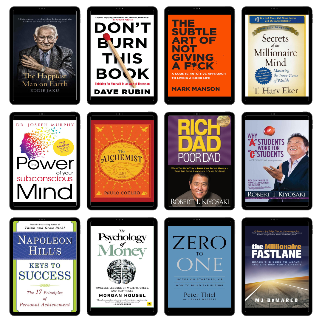 500+ eBooks Library Self-Help, Money, Internet Marketing, Business and more Lifetime Access